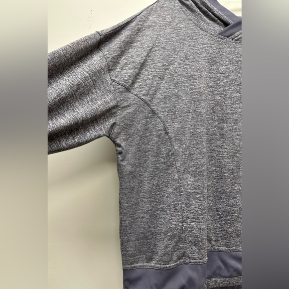 MONDETTA PERFORMANCE + LUXURY XL Lavender Gray Space Dye Hooded PulloverShirt - Picture 5 of 8